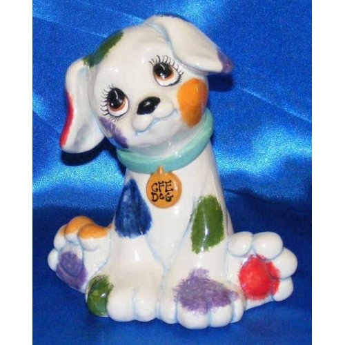 Plaster Molds - Sitting Puppy (Bank)